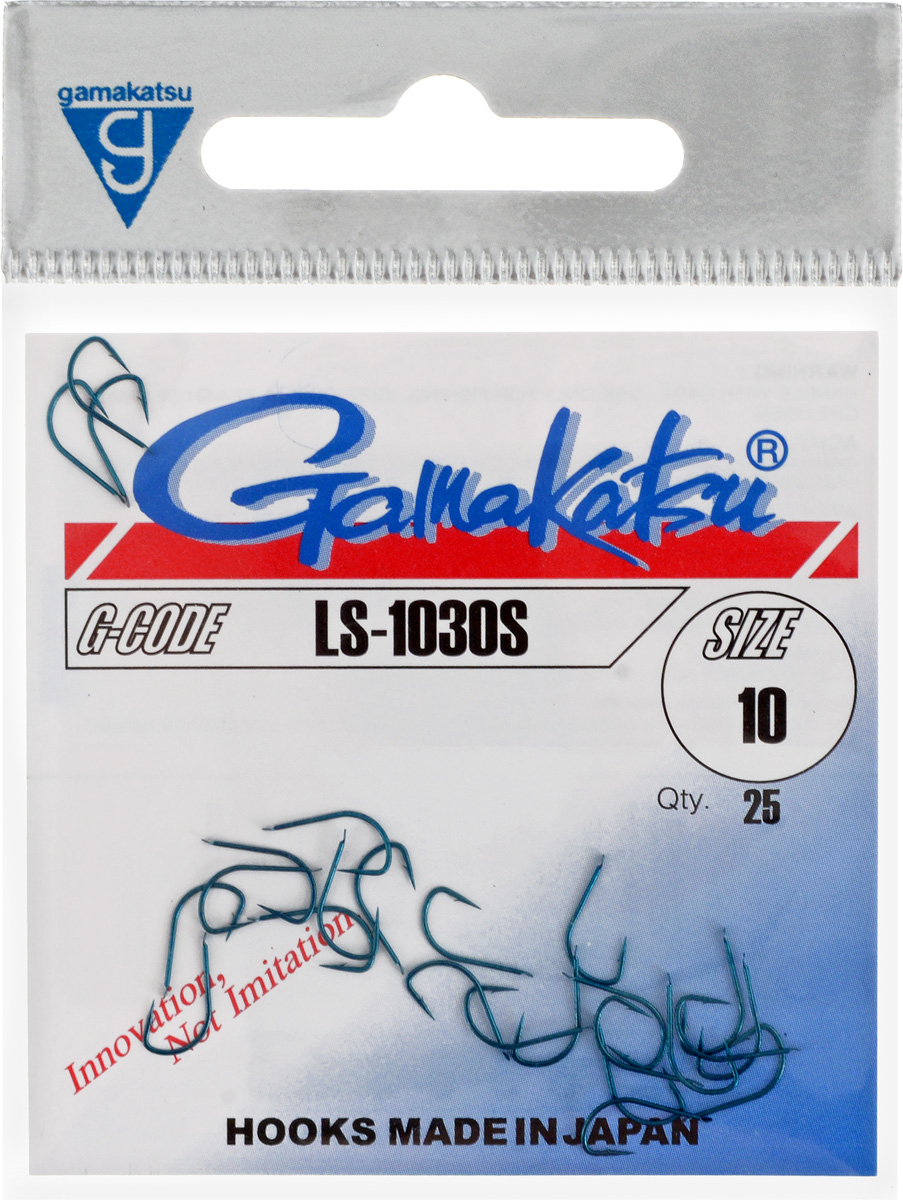 Крючок рыболовный Gamakatsu LS-1030S, размер 10, 25 шт14651201000 Крючок рыболовный Gamakatsu LS-1030S, размер 10, 25 шт14651201000Крючок Gamakatsu LS-1030S прекрасно подойдет для ловли мелкой рыбы. Изделие изготовлено из высококачественной стали и окрашено в бирюзовый цвет. Крючок идеально справляется с любой рыбой как на море, так и на спокойной воде. Размер: 10.Количество: 25 шт. Вид головки: лопатка.