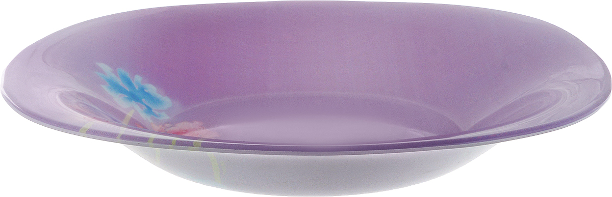 Тарелка суповая Luminarc Angel Purple, 20,5 х 20,5 смJ2107 Тарелка суповая Luminarc Angel Purple, 20,5 х 20,5 смJ2107Суповая тарелка Luminarc Angel Purple выполнена из ударопрочного стекла и украшена изображением цветов. Изделие сочетает в себеизысканный дизайн с максимальной функциональностью. Она прекрасно впишется в интерьер вашей кухни и станет достойным дополнением к кухонному инвентарю. Тарелка Luminarc Angel Purple подчеркнет прекрасный вкус хозяйки и станет отличным подарком. Размер тарелки (по верхнему краю): 20,5 х 20,5 см.Высота тарелки: 3 см.