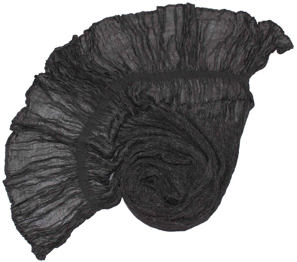 Шарф женский Ethnica, цвет: черный. 788180. Размер 25 см х 170 см