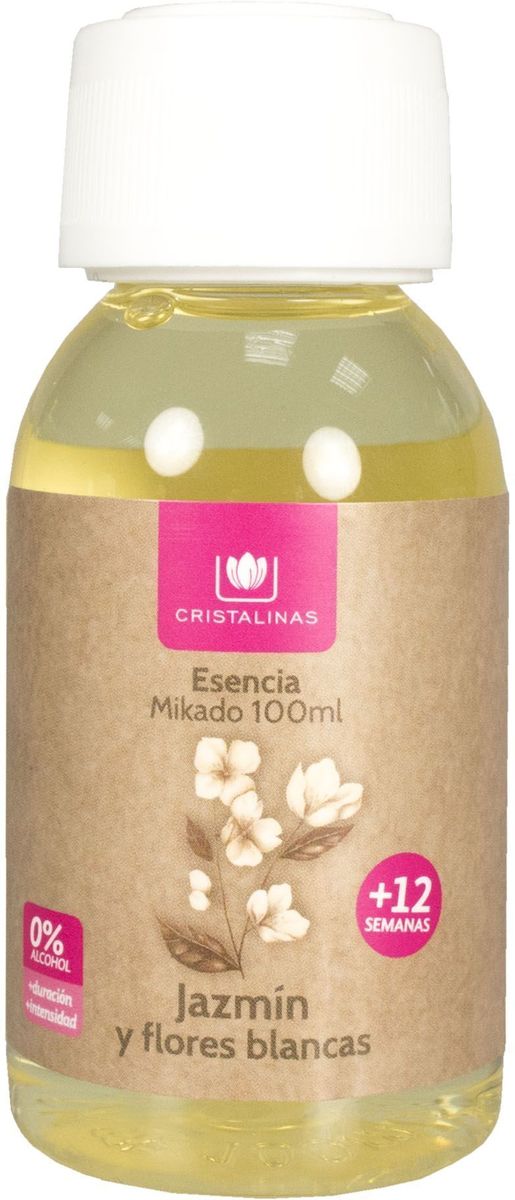 Арома-диффузор Cristalinas Mikado, запасной блок, с ароматом жасмина и белых цветов, 100 мл368721 Арома-диффузор Cristalinas Mikado, запасной блок, с ароматом жасмина и белых цветов, 100 мл368721Запасной блок для арома-диффузора Cristalinas Mikado для жилых помещений с ароматом жасмина и белых цветов, создаст волшебную атмосферу тепла и уюта в доме. Аромат будет распространяться и заполнять помещение плавно и равномерно, будто обволакивая его. Арома-диффузор наполнит помещение приятным ароматом на 16 недель и вам всегда будет особенно хотеться возвращаться домой. Способ применения: 1. Снимите крышку.2. Разместите все ротанговые палочки и расправьте в форме веера.3. Подождите пару часов пока палочки пропитаются ароматом.4. Для более интенсивного запаха можно перевернуть палочки.5. Интенсивность запаха может варьироваться в зависимости от количества размещённых палочек.Способ хранения: хранить в недоступном для детей месте. Меры предосторожности: не употреблять внутрь. Не разбавлять с водой или другими маслами. Использовать только специальные сменные блоки. Не вставлять другие палочки, так они не будут поглощать аромат. Избегать попадания в глаза и прямого контакта с кожей. Токсичный для водных организмов с долгосрочными последствиями. При контакте с кожей тщательно промыть ее проточной водой с мылом. При попадании в глаза аккуратно промыть их водой в течение нескольких минут. Состав: дельта-дамаскон, линалоол, земляничный альдегид.