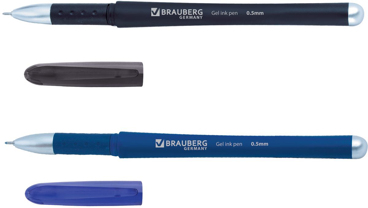Brauberg Набор гелевых ручек Impulse 2 шт141304 Brauberg Набор гелевых ручек Impulse 2 шт141304Набор гелевых ручек Brauberg Impulse состоит из двух разноцветных ручек. Они отлично подойдут и для школы и для офиса.Ручки с резиновым упором пишут синим и черным цветом, а их корпус выполнен из качественных материалов. Также ручки оснащены сменным стержнем с игольчатым наконечником. Диаметр шарика каждой ручки 0,5 мм.Удобный набор гелевых ручек Brauberg Impulse станет незаменимой канцелярской принадлежностью для вас или для вашего ребенка.