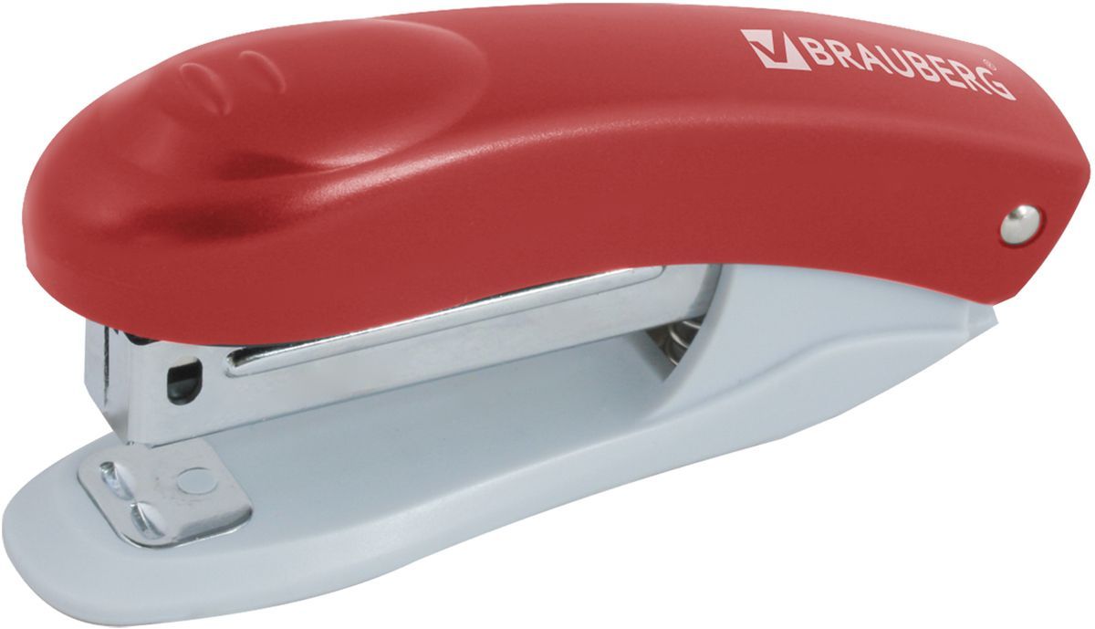 Brauberg Степлер Einkommen цвет красный №10222532 Brauberg Степлер Einkommen цвет красный №10222532Настольный степлер Brauberg Einkommen эргономичного дизайна с металлическим механизмом обеспечит качественное скрепление документов.Максимальная загрузка: 50 скоб №10.Пробивная мощность - 12 листов бумаги 80г/м. Оснащен встроенным антистеплером.
