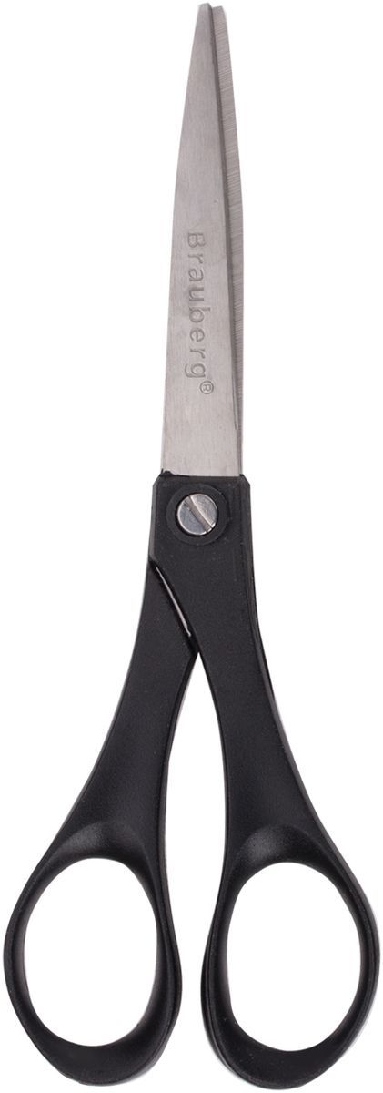 Brauberg Ножницы Comfort 18 см цвет черный230931 Brauberg Ножницы Comfort 18 см цвет черный230931Ножницы Brauberg Comfort предназначены для работы с бумагой, тканью, картоном. Ручки изготовлены из пластика повышенной прочности. Двухсторонняя заточка лезвий.