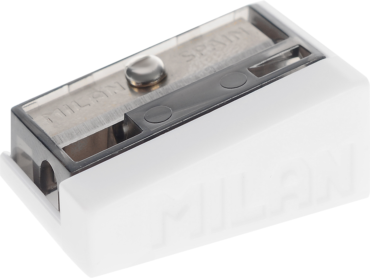 Milan Точилка Basic цвет черный20115250_черный Milan Точилка Basic цвет черный20115250_черныйМодель точилки Milan Basic отличается остро заточенным лезвием и подходит для затачивания как цветных, так и черно-графитных карандашей.Точилка выглядит очень стильно. Она идеально подходит для школы и офиса.