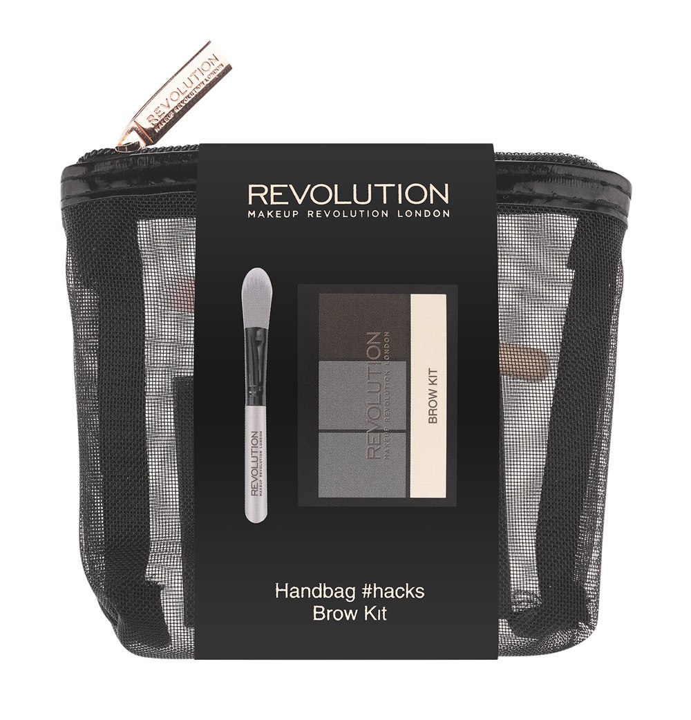 Makeup Revolution Набор для макияжа Handbag #hacks Brow Kit20219 Makeup Revolution Набор для макияжа Handbag #hacks Brow Kit20219WOW-брови с набором Handbag #Hacks Brow Kit - это легко! Палетка Brow Kit с 2 оттенками теней для бровей, фиксирующим воском и хайлайтером, а также мини-кисть для их нанесения и растушевки - в стильной компактной косметичке.