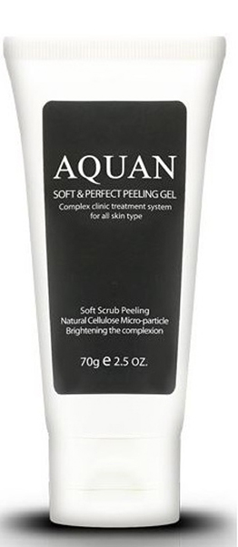 Anskin Пилинг-гель для лица Aquan Soft & Perfect Peeling Gel, 70 млАН71 Anskin Пилинг-гель для лица Aquan Soft & Perfect Peeling Gel, 70 млАН71Пилинг-гель осторожно очищает кожный покров от мертвых клеток, разглаживает морщины, кожа становится матовой и гладкой. Природные частицы целлюлозы, витамин Е и экстракт алоэ, входящий в состав геля, питает и увлажняет кожу лица, улучшает подкожную циркуляцию крови, также улучшает проникновение кислорода в клетки кожи. Гель не содержит парабенов, минеральных масел, искусственных красителей. Экстракт портулака, пантенол, витаминный комплекс EX BSASM Skin Calm Plus защищает кожу от внешних воздействий, кожа становится еще более сияющей, упругой и эластичной.