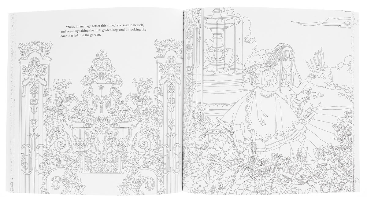 Color the Classics: Alice in Wonderland: A Curiouser Coloring Book