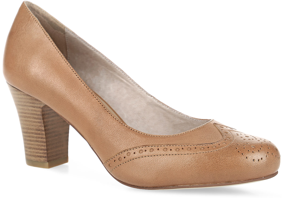 Туфли женские Francesco Donni, цвет: светло-коричневый. P41K 200SK-D69-10G. Размер 39