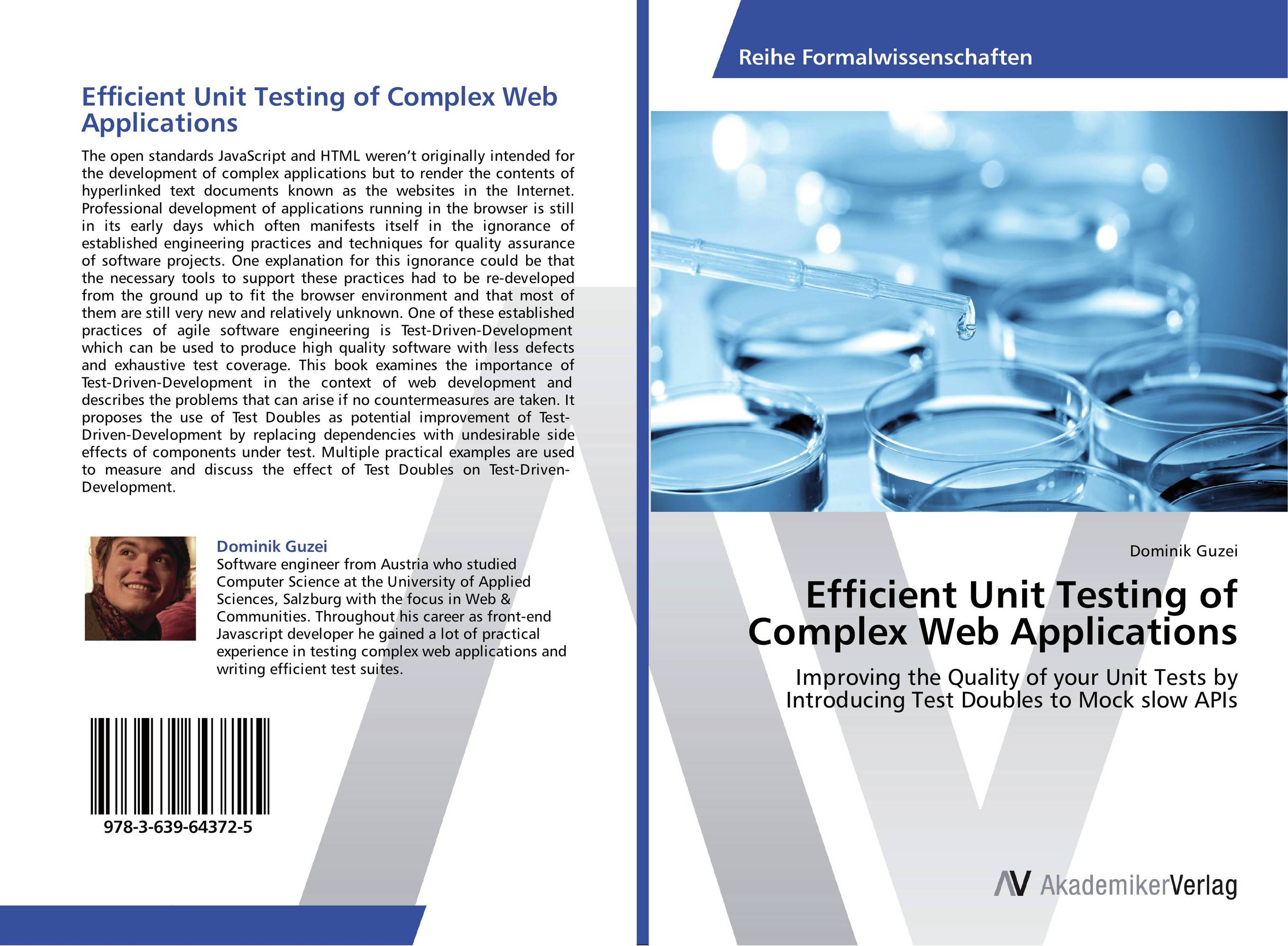 Efficient Unit Testing of Complex Web Applications theory and principles of psychological test development