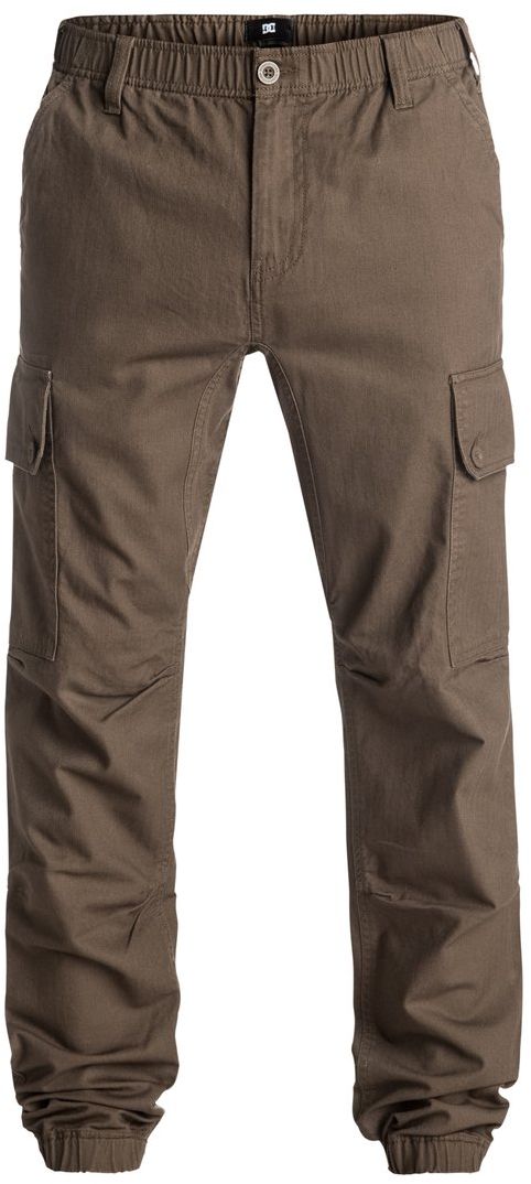 Брюки мужские DC Shoes, цвет: коричневый. EDYNP03112-TMS0. Размер M (48/50)EDYNP03112-TMS0 Брюки мужские DC Shoes, цвет: коричневый. EDYNP03112-TMS0. Размер M (48/50)EDYNP03112-TMS0Брюки мужские DC Shoes изготовлены из 100% хлопка. Модель имеет узкий крой с дополнительно зауженными внизу штанинами. Брюки застегиваются на ширинку с молнией и пуговицу в поясе. Пояс и низ брючин дополнен эластичной резинкой. Спереди расположены два вшитых кармана, сзади также два вшитых кармана, а по бокам - два больших накладных кармана-карго, закрывающихся клапаном на пуговицы. На поясе имеются шлевки для ремня.