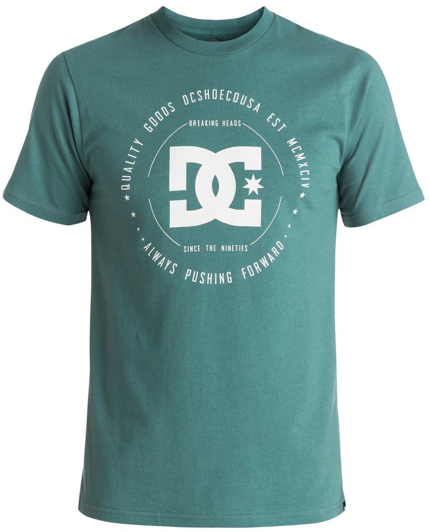 Футболка мужская DC Shoes, цвет: зеленый. EDYZT03504-BPF0. Размер L (50/52)EDYZT03504-BPF0 Футболка мужская DC Shoes, цвет: зеленый. EDYZT03504-BPF0. Размер L (50/52)EDYZT03504-BPF0Футболка мужская DC Shoes выполнена из 100% натурального хлопка. Модель стандартного кроя имеет круглый вырез горловины и короткие рукава. Графический принт нанесен по щадящей технологии окрашивания ткани.