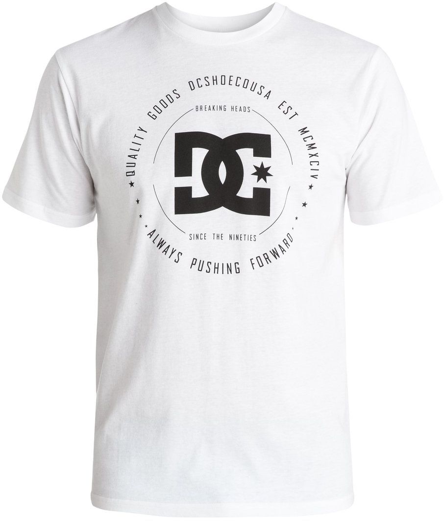 Футболка мужская DC Shoes, цвет: белый. EDYZT03504-WBB0. Размер XXL (54/56)EDYZT03504-WBB0 Футболка мужская DC Shoes, цвет: белый. EDYZT03504-WBB0. Размер XXL (54/56)EDYZT03504-WBB0Футболка мужская DC Shoes выполнена из 100% натурального хлопка. Модель стандартного кроя имеет круглый вырез горловины и короткие рукава. Графический принт нанесен по щадящей технологии окрашивания ткани.