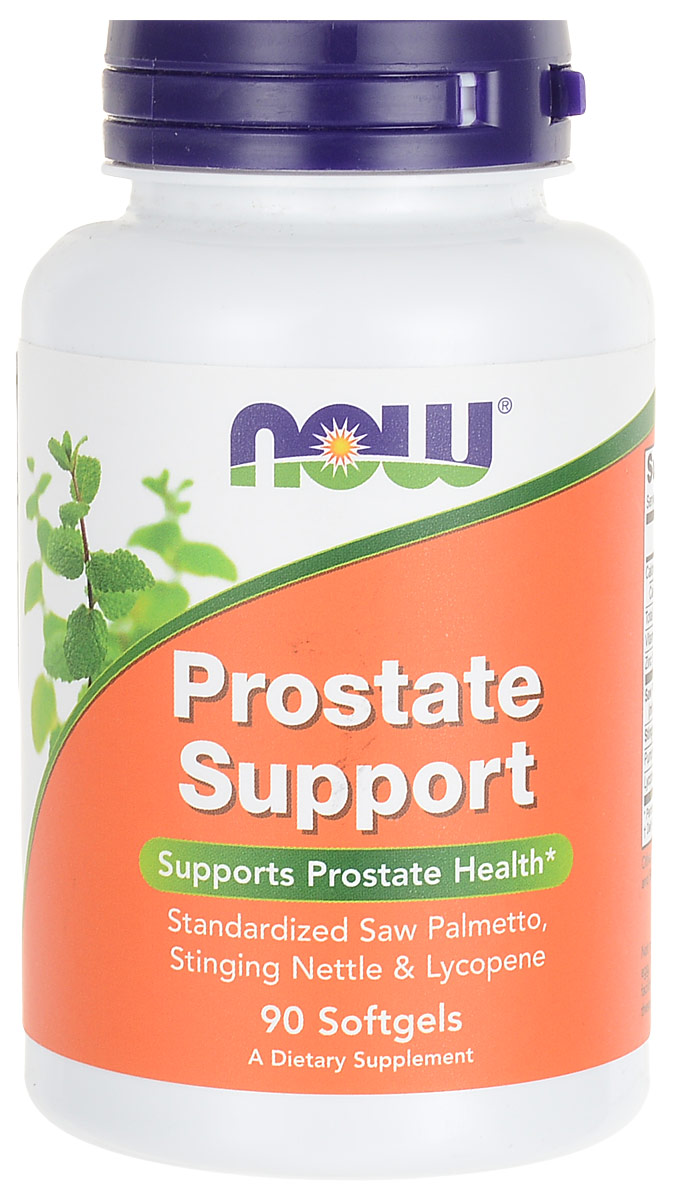 Средство для простаты Now Foods Nutrition Prostate Support, 90 капсулNF3340 Средство для простаты Now Foods Nutrition Prostate Support, 90 капсулNF3340Для того чтобы сохранить предстательную железу здоровой неограниченно долгое время, рекомендуется принимать биоактивную добавку Now Foods Nutrition Prostate Support.В каждой из 90 капсул упаковки находится 14 ингредиентов, которые способствуют нормализации работы и оздоровлению простаты.Свойства, которые демонстрирует добавка в целом: - Усиливает выработку секрета простаты. У здорового мужчины этот секрет содержит ферменты, разжижающие сперму и активизирующие сперматозоиды, витамины, иммуноглобулины (защитные факторы) и другие соединения. Биодобавка приводит к норме состав этой жидкости. - Улучшает качество спермы в целом.- Улучшает циркуляцию крови в малом тазе, что улучшает питание тканей простаты, препятствует ее преждевременному старению и атрофическим изменениям.- Улучшает функцию простаты, предупреждает застой секрета в ее канальцах.- Оказывает противораковое действие, нормализует выделение мужских половых гормонов и благодаря этому снижает риск гормонозависимых опухолей. - Потенцирует анаболическое действие андрогенов, что проявляется эффектами на уровне целостного организма: добавка способствует улучшению результатов спортивных тренировок, увеличению роста мышечной массы.- Усиливает половое влечение. - Укрепляет иммунную систему, что делает организм мужчины более устойчивым к различным заболеваниям, в том числе болезням мочевыводящих путей и половых органов. - Проявляет общетонизирующее действие.- Оказывает небольшой мочегонный эффект, что препятствует развитию инфекций в мочеполовом тракте. - Имеет противовоспалительное действие, что позитивно сказывается на течении простатита (если он имеется).Принимать добавку Prostate Support рекомендуется мужчинам по следующим показаниям:- Простатит.- Бесплодие.- Снижение потенции.- Возраст старше 40 лет.- Наличие факторов риска заболеваний простаты: перенесенные инфекции мочеполового тракта, сидячая работа, постоянное переохлаждение, нерегулярная половая жизнь, слабый иммунитет.- Аденома предстательной железы (в комплексе лечения).Ограничения к приему биодобавки заключаются лишь в наличии у пациентов аллергии на один или большее количество ингредиентов состава.Принимать препарат рекомендуется по 1 капсуле во время каждого основного приема пищи (что значит 3 раза в день). Для заметного эффекта следует продолжать курс приема на протяжении не менее 5 месяцев. При наличии урологических заболеваний длительность курса следует согласовать с лечащим врачом.Состав: витамин В6 (пиридоксин), цинк глюконат, экстракт карликовой пальмы сериноа, экстракт коры пиджеума африканского, экстракт корня крапивы, масло семян тыквы, ликопин (экстракт помидора).Товар сертифицирован.