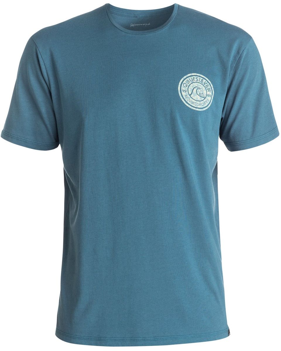 Футболка мужская Quiksilver, цвет: синий. EQYZT04329-BQK0. Размер L (52)EQYZT04329-BQK0 Футболка мужская Quiksilver, цвет: синий. EQYZT04329-BQK0. Размер L (52)EQYZT04329-BQK0Мужская футболка Quiksilver изготовлена из качественного натурального хлопка. Модель выполнена с круглой горловиной и короткими рукавами.