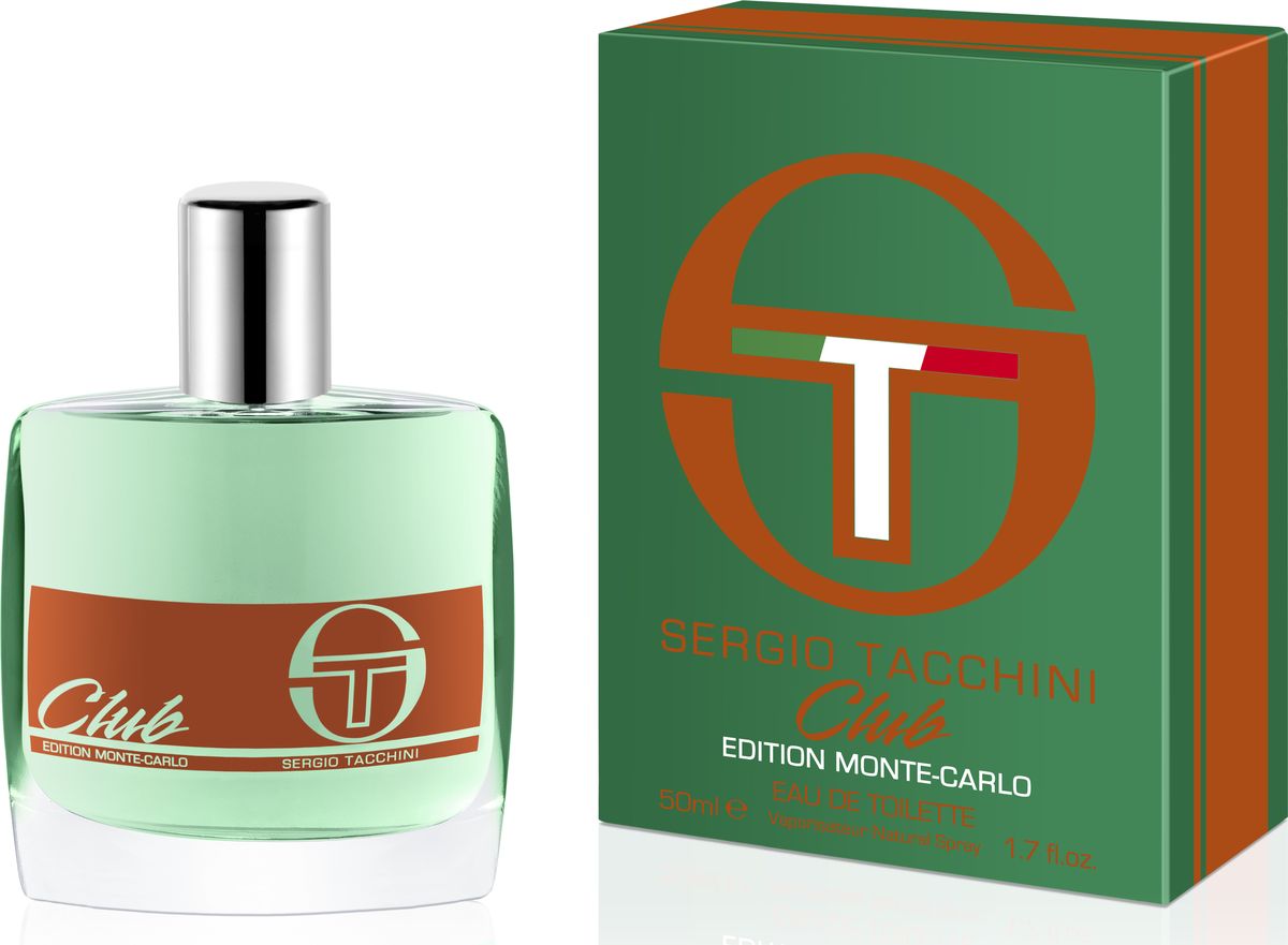 Sergio Tacchini Туалетная вода Club Edition Montecarlo мужская 50 мл67000595 Sergio Tacchini Туалетная вода Club Edition Montecarlo мужская 50 мл67000595Запуск аромата посвящен уникальному событию в жизни теннисистов - это кубок ROLEX Masters, который проходит в Монте-карло на потрясающе красивом корте необычного ярко оранжевого цвета обрамленном изумрудными бортами. Итальянский стиль, повседневная элегантность, древесно-пряный, яркий, мужественный, смелый.