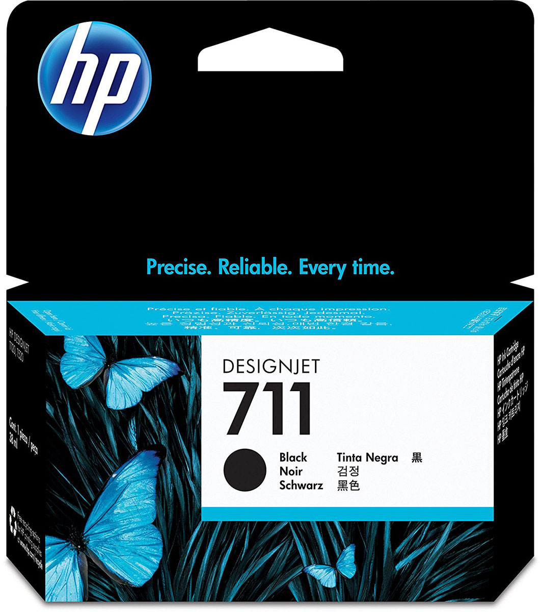 HP CZ129A (711), Black картридж для DesignJet T120/T520CZ129A HP CZ129A (711), Black картридж для DesignJet T120/T520CZ129AКартридж HP 711 емкостью 38 мл с черными чернилами обеспечивает великолепную печать. Четкие линии в сочетании с быстрым высыханием и стойкостью фотографий к смазыванию. Оригинальные чернила HP разработаны и протестированы вместе с принтерами для обеспечения стабильных результатов.Пробы и ошибки отнимают время. Для получения качества, достойного вас, используйте оригинальные расходные материалы HP, которые в сочетании с принтером работают как оптимизированная система печати для обеспечения точных линий, четких деталей и богатой цветовой гаммы.Представьте, какое влияние вы сможете оказать на своих слушателей, если в вашем арсенале будут четкие и легкочитаемые чертежи и цветные презентации. Оригинальные чернила HP — это уникальная комбинация качества и надежности; чернила HP — это четкость линий, быстрое высыхание и стойкость к смазыванию.