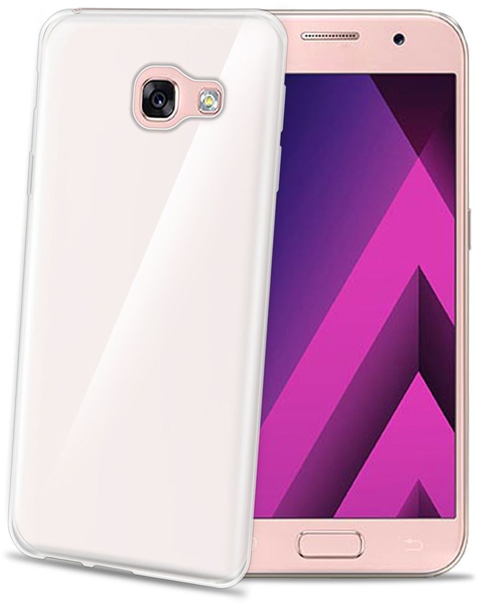 Celly Gelskin, Clear чехол для Samsung Galaxy A3 (2017)GELSKIN643 Celly Gelskin, Clear чехол для Samsung Galaxy A3 (2017)GELSKIN643Прозрачный эластичный чехол-накладка Celly Gelskin для Samsung Galaxy A3 (2017) выполнен из противоударного термопластичного полиуретана. Идеальное эргономичное решение для защиты вашего смартфона. Благодаря небольшой толщине он практически не увеличивает размер вашего телефона.