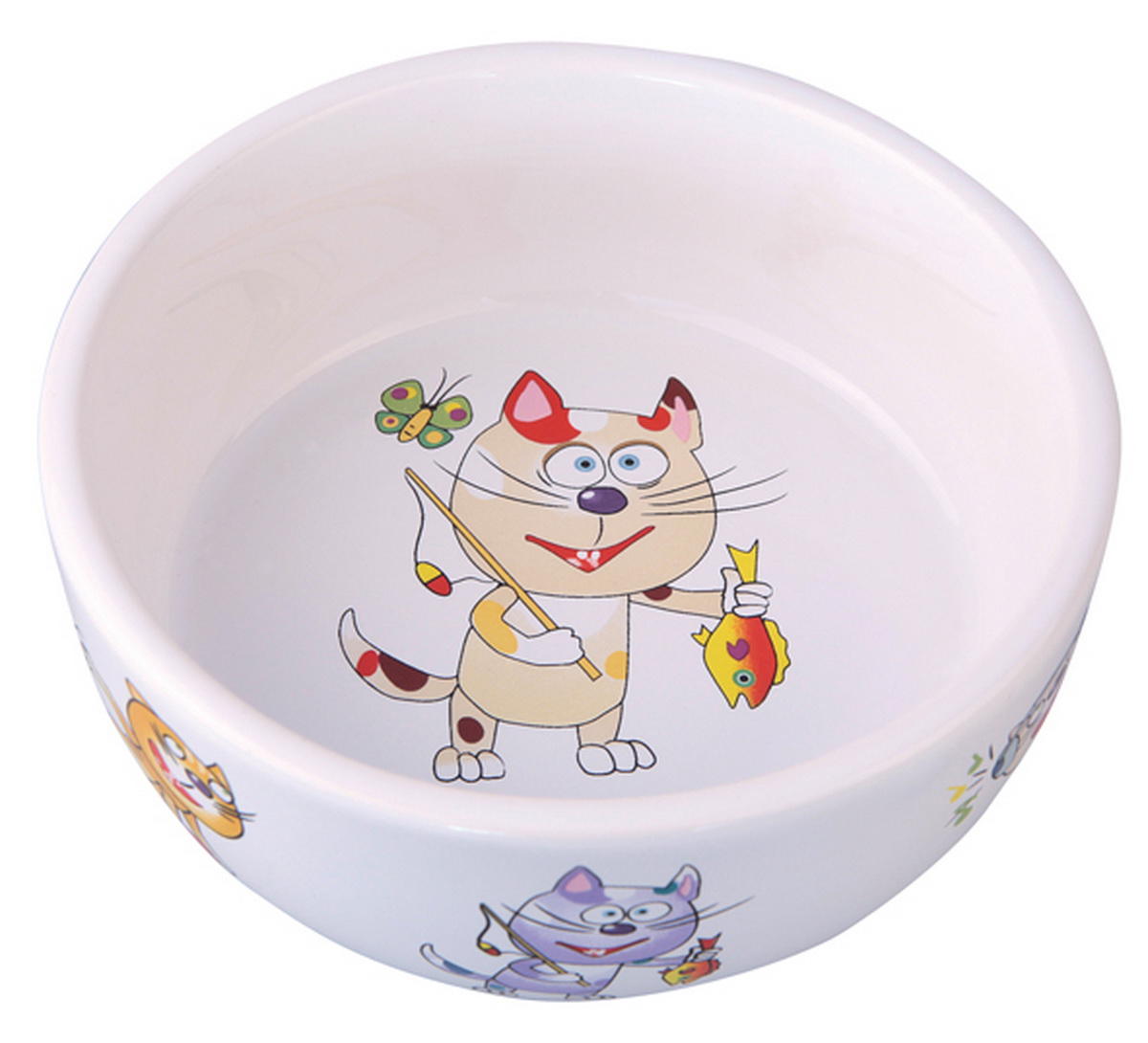 Миска для кошек Dezzie Улов, 300 мл5637006 Миска для кошек Dezzie Улов, 300 мл5637006Керамическая миска привлекает внимание покупателей блестящей гладкой поверхностью и интересным рисунком.