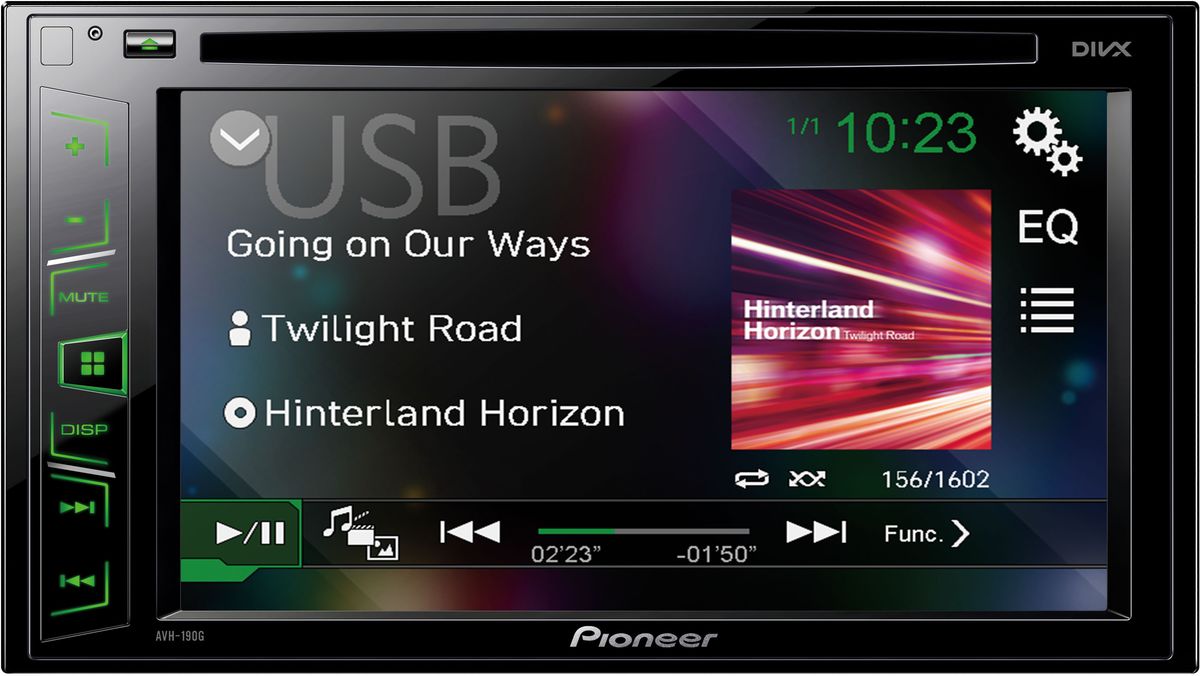 Pioneer AVH-190G автомагнитолаAVH-190G Pioneer AVH-190G автомагнитолаAVH-190GPioneer AVH-190G - автомобильная DVD/CD/USB магнитола с информативным ЖК-дисплеем, подсветкой функциональных клавиш, а также разъемом USB и входом 3.5 мм для подключения совместимых аудио/видео устройств.Наслаждайтесь воспроизведением любимого аудио и видео контента на большом 6.2 сенсорном экране Clear type. Модель воспроизводит аудио/видео практически с любого источника, будь то CD, DVD, USB носители или последние поколения iPhone и Android-смартфонов.USB-вход используется для подключения внешних устройств (USB-накопителей или смартфонов) для воспроизведения музыки или зарядки.К магнитоле можно подключить камеру заднего вида, воспользовавшись специальным видеовходом. Она облегчает маневрирование в ограниченном пространстве.