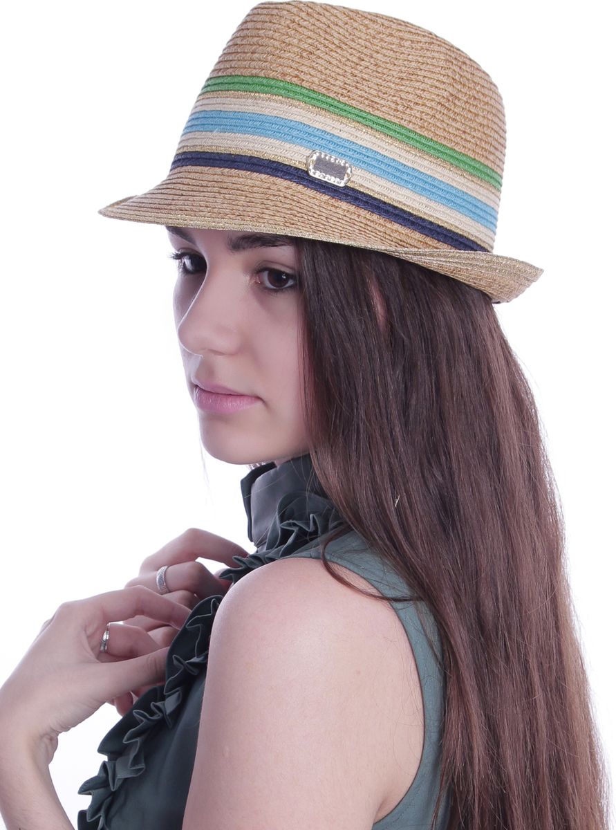 Шляпа женская Avanta, цвет: бежевый, темно-синий, голубой, зеленый . 991951. Размер 55/56