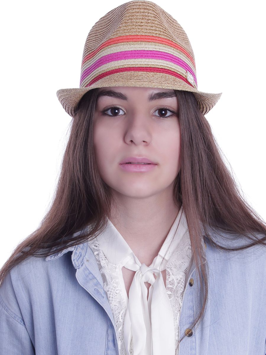 Шляпа женская Avanta, цвет: бежевый, красный, фуксия, оранжевый. 991953. Размер 55/56