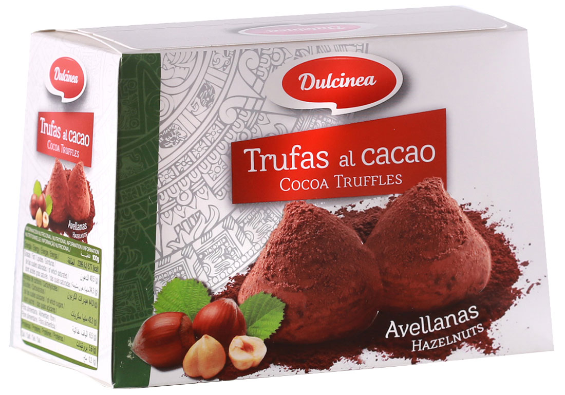 Dulsinea трюфели шоколадные со вкусом лесных орехов, 200 г8410510105065 Dulsinea трюфели шоколадные со вкусом лесных орехов, 200 г8410510105065Нежно-тающая дымка превосходного шоколада из Испании окутает вас блаженством. Этот десерт создан для истинных ценителей колоритных сладостей с ярким и изысканным вкусом.