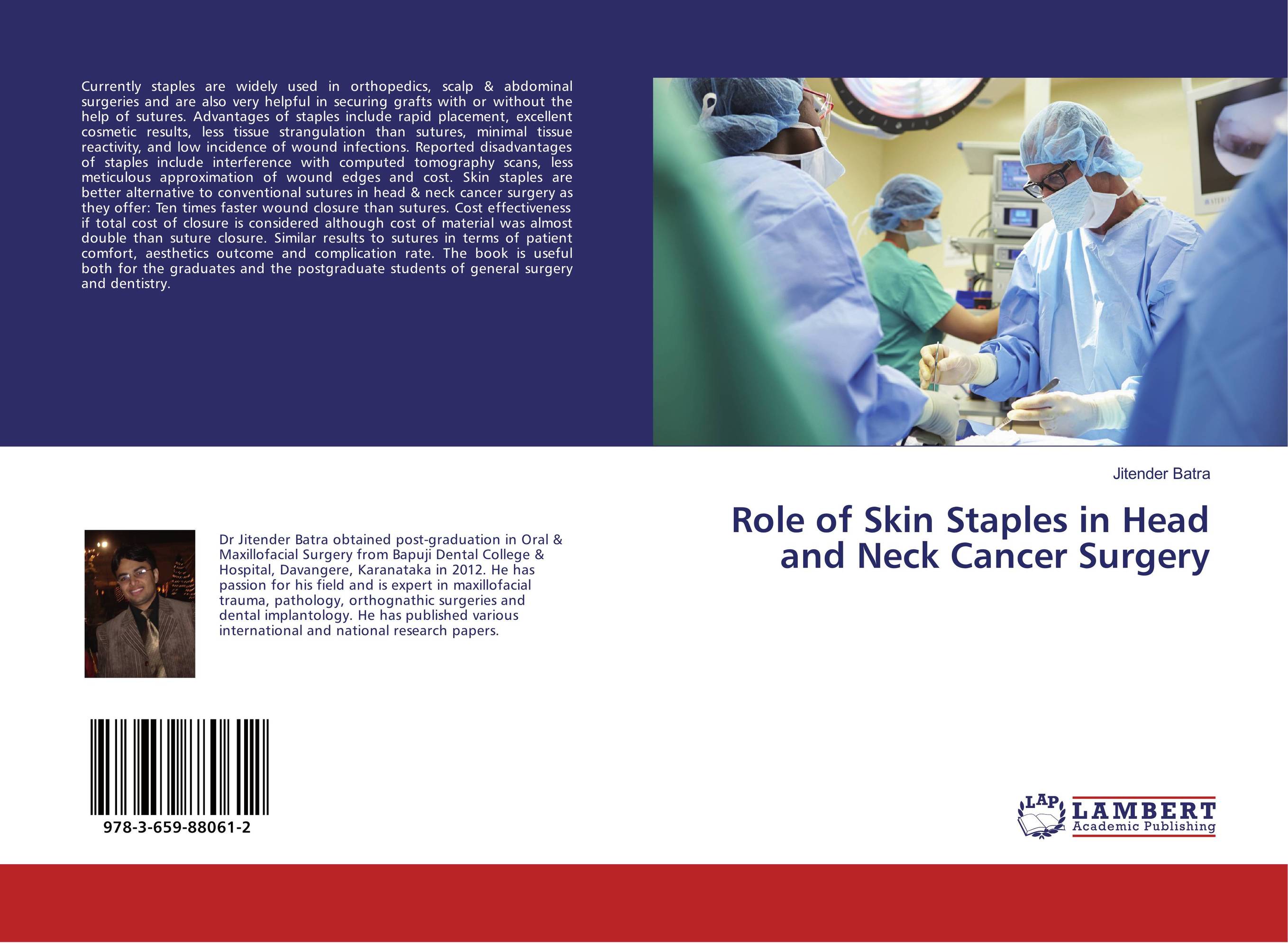 Role of Skin Staples in Head and Neck Cancer Surgery tissue adhesive versus standard wound closure technique