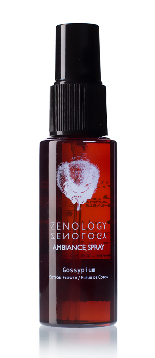 Zenology Спрей ароматизированный Cotton Flower 50 млAMBCTFL50 Zenology Спрей ароматизированный Cotton Flower 50 млAMBCTFL50Композиция интерьерного аромата Gossypium – мягкая, чистая и создающая дома уют. Ее аромат раскрывается нотами белых цветов, хлопка, аниса, белого мускуса и древесины