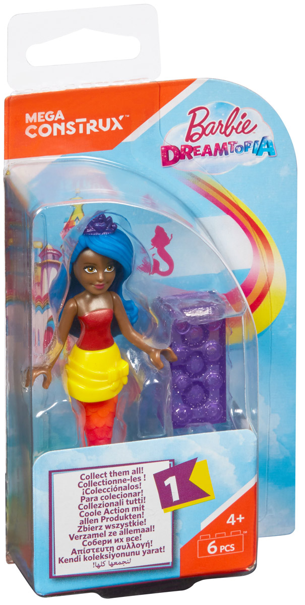 Mega Bloks Barbie Конструктор Rainbow Splash Mermaid