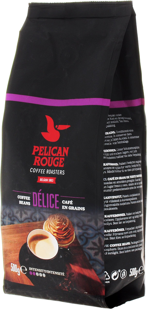 Pelican Rouge Delice кофе в зернах, 500 г5410958119115 Pelican Rouge Delice кофе в зернах, 500 г5410958119115Кофе в зернах Pelican Rouge Delice средней обжарки с легким цветочным ароматом, вкусом спелых ягод и долгим приятным послевкусием пряностей. Идеально подходит для приготовления эспрессо, капучино и кофейных напитков с молоком.