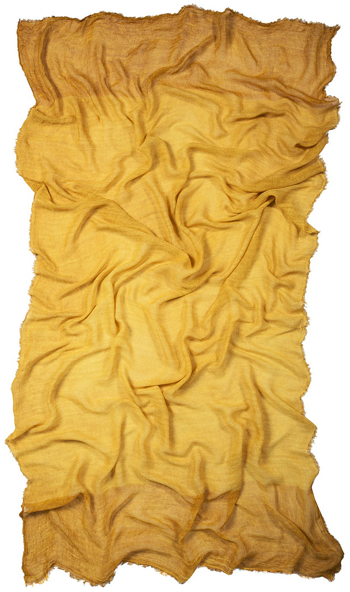 Палантин Laccom, цвет: желтый. 3213. Размер 190 см х 80 см