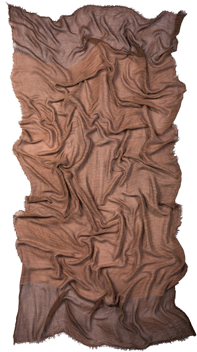 Палантин Laccom, цвет: коричневый. 3213. Размер 190 см х 80 см
