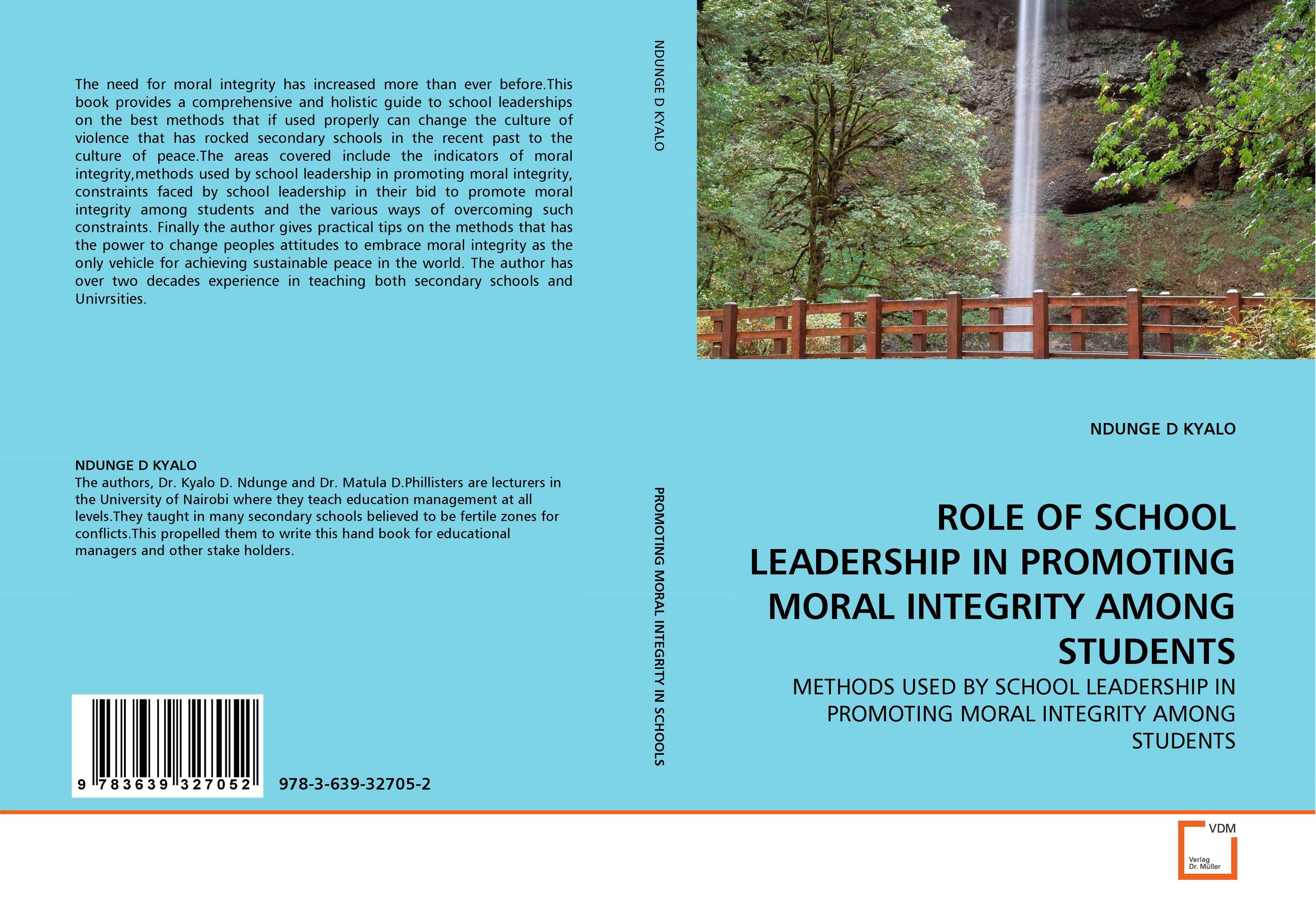 ROLE OF SCHOOL LEADERSHIP IN PROMOTING MORAL INTEGRITY AMONG STUDENTS gender constraints to leadership in secondary schools