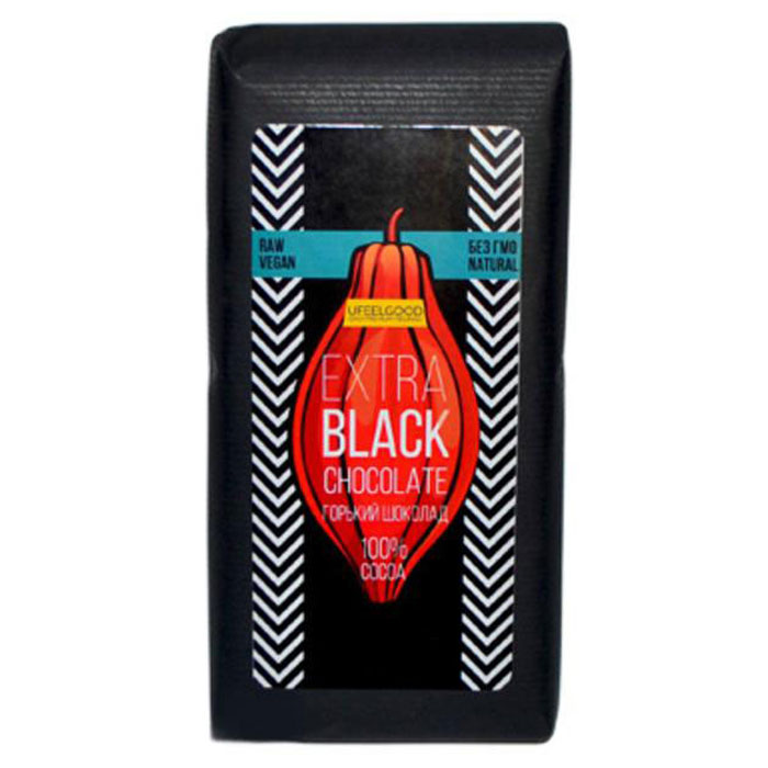 UFEELGOOD Extra Black Chocolate горький шоколад 100 %, 200 г4680016092051 UFEELGOOD Extra Black Chocolate горький шоколад 100 %, 200 г4680016092051Это 100% горький шоколад - без сахара, ароматизаторов, подсластителей и консервантов (натуральное тертое какао высшей степени очистки). Какао-бобы выращены и обработаны в Колумбии. Сорт Фино де Арома - это сочетание двух лучших сортов какао Тринитарио и Криолло. Наличие в составе шоколада какао тертого - показатель высокого качества шоколадного изделия. Какао-бобы полны антиоксидантных полифенолов, которые сокращают риск сердечных заболеваний. Этот химический компонент присутствует во всех фруктах, однако особенно высокой концентрацией и активностью отличается какао.