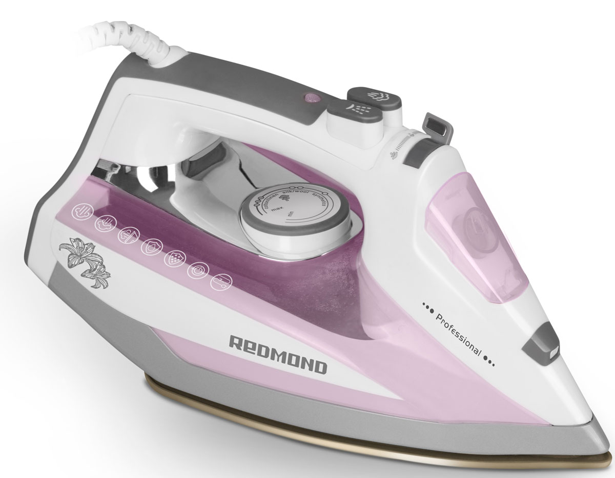Redmond RI-D235, Pink утюгRI-D235 (розовый) Redmond RI-D235, Pink утюгRI-D235 (розовый)Утюг Redmond RI-D235 - новая классическая модель с простым и надёжным механизмом управления, обладающая обширным набором функций и технических возможностей. Данный прибор идеально подойдёт для любого дома!Утюг RI-D235 имеет подошву с современным антипригарным покрытием Duralon, которое гарантирует лёгкое и приятное скольжение устройства по ткани и равномерное распределение пара по всей поверхности. В данной модели реализована автоматическая система Капля-стоп, предотвращающая протекание воды. Благодаря этому можно разглаживать даже самые деликатные ткани без риска повредить их. Функция самоочистки служит для очистки аппарата от образовавшейся накипи в соплах подошвы. Чрезвычайно полезен и паровой удар, предназначенный для разглаживания плотных и сильно мнущихся тканей.Redmond RI-D235 порадует возможностью сухого глаженья и функцией автоотключения, обеспечивающей безопасность эксплуатации утюга и позволяющей экономить электроэнергию. Для максимального комфорта аппарат оснащён удобной прорезиненной ручкой. Вы в полной мере насладитесь этим практичным и элегантным утюгом!