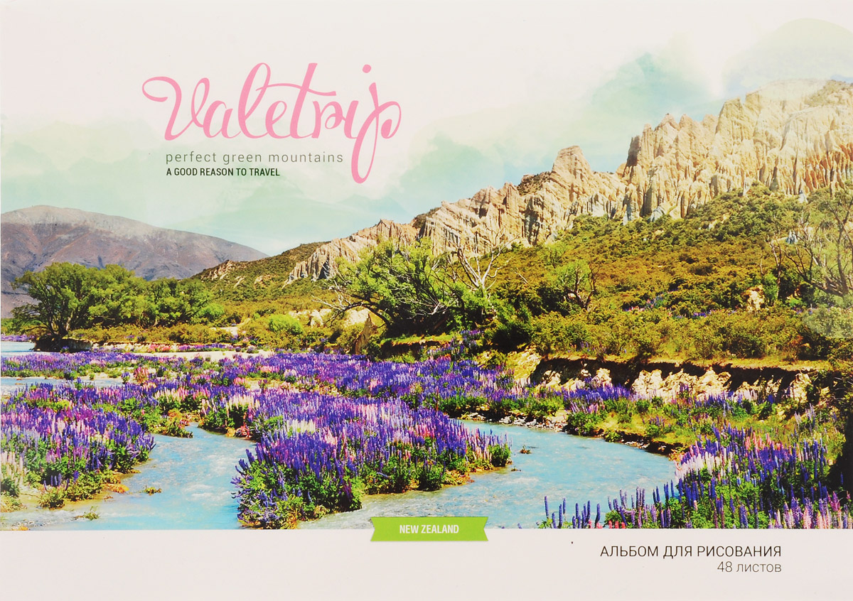 ArtSpace Альбом для рисования Romantic Places Новая Зеландия 48 листовА48клГЛ_9123_Новая Зеландия ArtSpace Альбом для рисования Romantic Places Новая Зеландия 48 листовА48клГЛ_9123_Новая ЗеландияАльбом ArtSpace Romantic Places Новая Зеландия подходит для рисования различными типами красок, фломастерами, цветными и черно-графитными карандашами, гелевыми ручками.Он имеет формат А4 и состоит из 48 листов бумаги с типом скрепления - склейка. На обложке, изготовленной из картона, изображена дикая природа в Новой Зеландии. Занимаясь изобразительным творчеством, ребенок тренирует мелкую моторику рук, становится более усидчивым и спокойным.