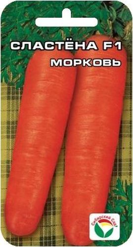 Семена Сибирский сад Морковь. Сластена F1, 2 гBP-00000275 Семена Сибирский сад Морковь. Сластена F1, 2 гBP-00000275Относится к группе раннеспелых гибридов. Отличается высокой урожайностью как в период сбора ранней продукции (3 декада июля - 1 декада августа), так и в основной срок сбора урожая в сентябре. Характеризуется высокой экологической приспособленностью к выращиванию в Сибири, так как получен на основе местного селекционного материала с повышенной адаптивностью к сибирским условиям.Корнеплоды удлиненно-цилиндрической формы со слабым сбегом к основанию до 25-25 см, с ярко-красной нежной мякотью. Имеют высокие показатели содержания каротина и сахаров, что придает корнеплодам изысканно-сладкий, нежный вкус.Предпочитает хорошо окультуренные легкие почвы и двух- трехкратные междурядные рыхления в течение вегетации в сочетании с повышенным требованием к влагообеспеченности в августе. Наиболее высокий урожай ранней продукции обеспечивает ранний срок посева (3 декада апреля - 1 декада мая) или посев под зиму. Требует своевременного прореживания в начальный период роста или равномерного изначального посева, обеспечивающего формирование 30-40 штук растений на 1 погонный метр. Урожайность - 5-7 кг с 1 м2.Для ускорения процесса всхожести семян, оздоровления растений, улучшения завязываемости плодов рекомендуется пользоваться специально разработанными стимуляторами роста и развития растений.