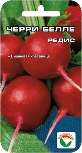 Семена Сибирский сад Редис. Черри белле, 2 гBP-00000394 Семена Сибирский сад Редис. Черри белле, 2 гBP-00000394Скороспелый сорт с дружной отдачей урожая. Вегетативный период от всходов до уборки 22-25 дней. Корнеплоды массой до 20 г, округлой формы, насыщенно-красного цвета с белоснежной, хрустящей слабоострой мякотью, приятной на вкус. Сорт имеет небольшую листовую розетку, устойчив к стрелкованию, растрескиванию и дряблости, хорошо транспортируется и долго сохраняет товарный вид. Предназначен для выращивания в открытом грунте в течение всего летнего периода. Посев семенами в открытый грунт с конца апреля до конца июля во влажную, рыхлую, плодородную почву. Глубина заделки семян 1-1,5 см, схема размещения растений 3-5х10 см. Уход заключается в прореживании при загущенном посеве на 5-6-й день после появления всходов, прополках, поливе, рыхлении междурядий. Уборка по мере формирования корнеплодов, не допуская перерастания.Вес: 2 г.