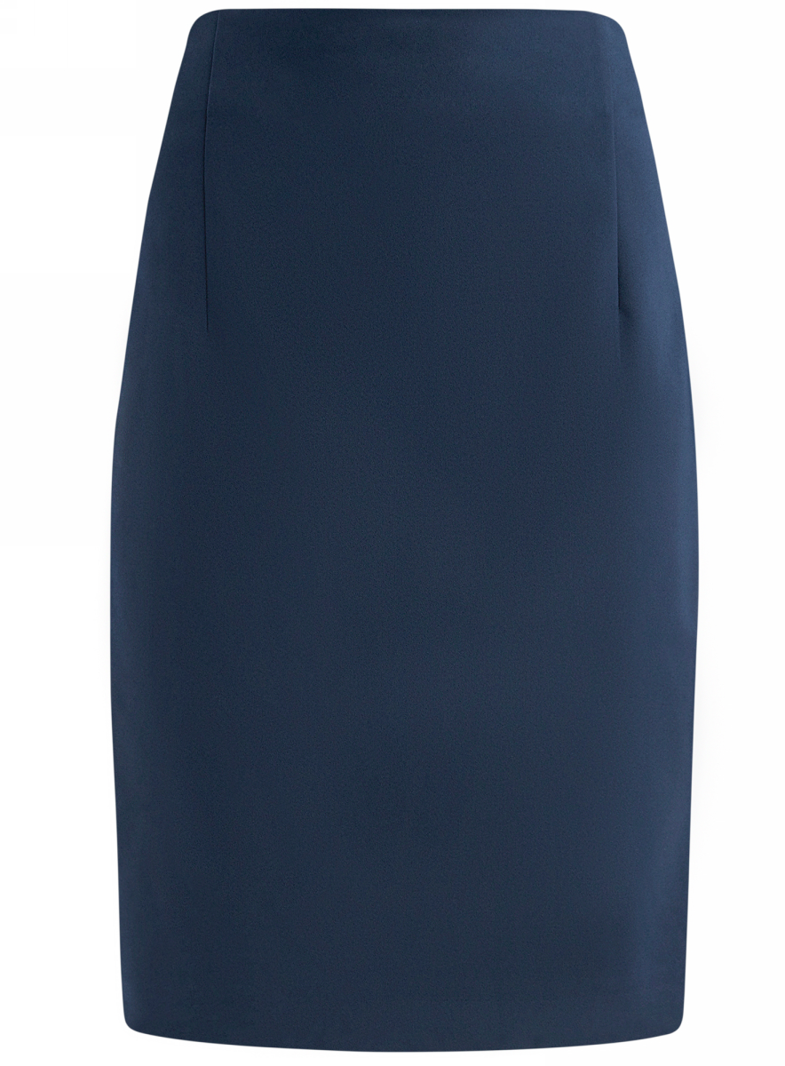 Юбка oodji Collection, цвет: синий. 21601295/33574/7400N. Размер 38 (44-170)21601295/33574/7400N Юбка oodji Collection, цвет: синий. 21601295/33574/7400N. Размер 38 (44-170)21601295/33574/7400NЮбка oodji Collection выполнена из хлопка с добавлением полиэстера и полиуретана. Юбка-карандаш средней длины с завышенной талией . Модель застегивается на застежку-молнию, дополнена вытачками и разрезом сзади.