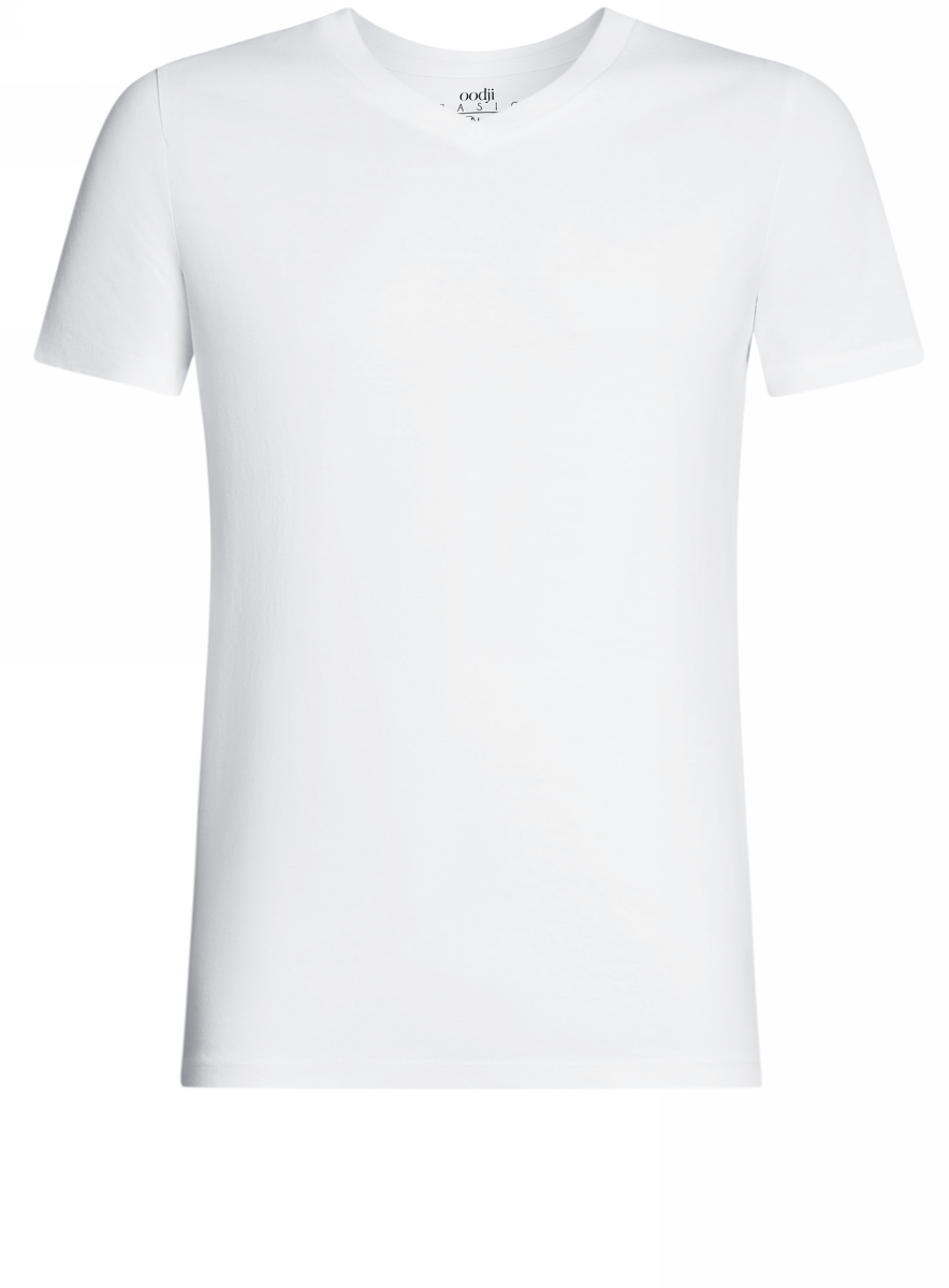 Футболка мужская oodji Basic, цвет: белый. 5B612001M/44135N/1000N. Размер XXL (58/60)5B612001M/44135N/1000N Футболка мужская oodji Basic, цвет: белый. 5B612001M/44135N/1000N. Размер XXL (58/60)5B612001M/44135N/1000NБазовая футболка с V-образным вырезом горловины и короткими рукавами выполнена из натурального хлопка.