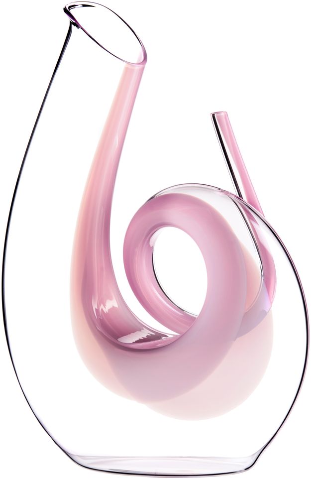 Декантер Riedel Curly, цвет: розовый, 1,4 л2011/04 Декантер Riedel Curly, цвет: розовый, 1,4 л2011/04Изящный декантер Riedel выполнен вручную из хрустального стекла. Он используется для насыщения вина кислородом, для придания более насыщенного вкуса.Объем: 1,4 л.