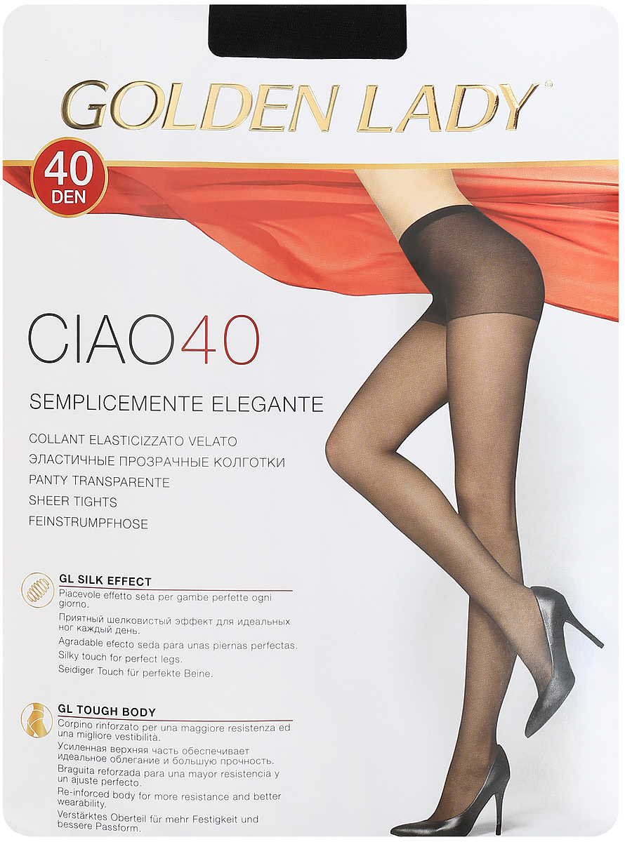 Колготки женские Golden Lady Ciao 40, цвет: черный. SNL-005706. Размер 4