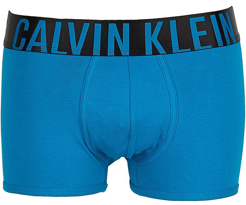Трусы-боксеры мужские Calvin Klein Underwear, цвет: голубой, черный. NB1042A_5HS. Размер S (46) одежда для сна calvin klein underwear 2015 qs1678ad