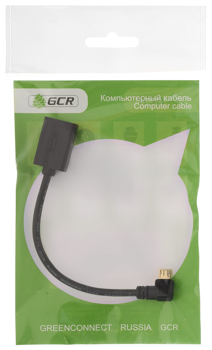 Greenconnect GCR-AMCB2AF-AA OTG-кабель (0,15 м)GCR-AMCB2AF-AA-0.15m Greenconnect GCR-AMCB2AF-AA OTG-кабель (0,15 м)GCR-AMCB2AF-AA-0.15mКабель Greenconnect GCR-AMCB2AF-AA используется для подключения периферийных устройств, таких как мышь или клавиатура к вашей портативной электронике с разъемом microUSB OTG (On-The-Go).OTG (On-The-Go) функция позволяет синхронизировать периферийные USB-устройства с портативным девайсом напрямую - без необходимости подключения к ПК.