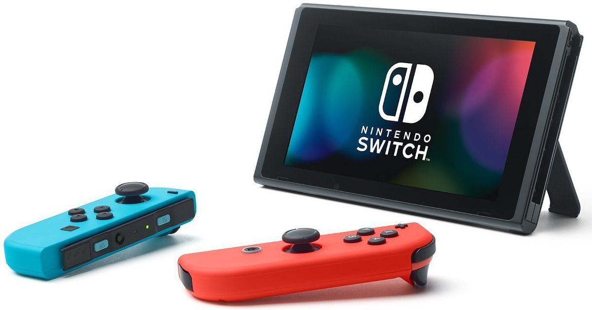Игровая консоль Nintendo Switch ConSWT2, Red Blue Neon
