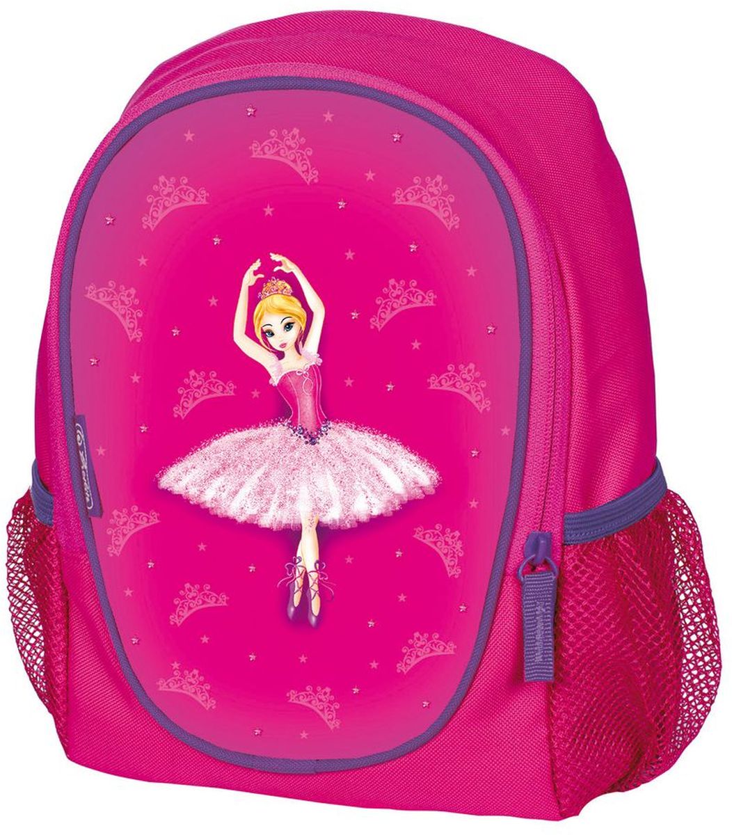 Herlitz Рюкзак дошкольный Rookie Ballerina50009428 Herlitz Рюкзак дошкольный Rookie Ballerina50009428Дошкольный рюкзак Herlitz Rookie Ballerina имеет яркий, привлекательный дизайн. Рюкзак имеет одно основное отделение на застежке-молнии и два боковых открытых карман. У изделия вентилируемые спинка и лямки.
