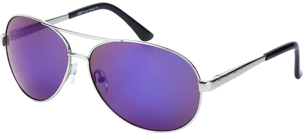 Очки солнцезащитные женские Fabretti, цвет: серебристый, пурпурный. E270081-2Z