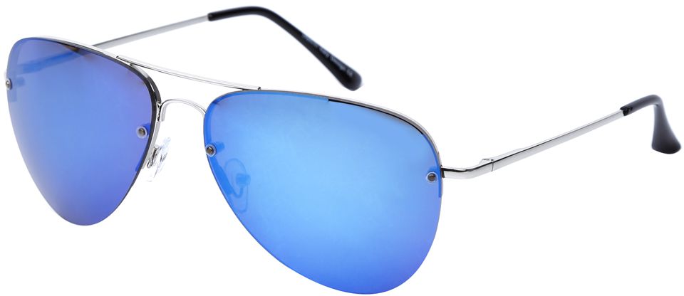 Очки солнцезащитные женские Fabretti, цвет: серебристый, синий. J171398-2Z