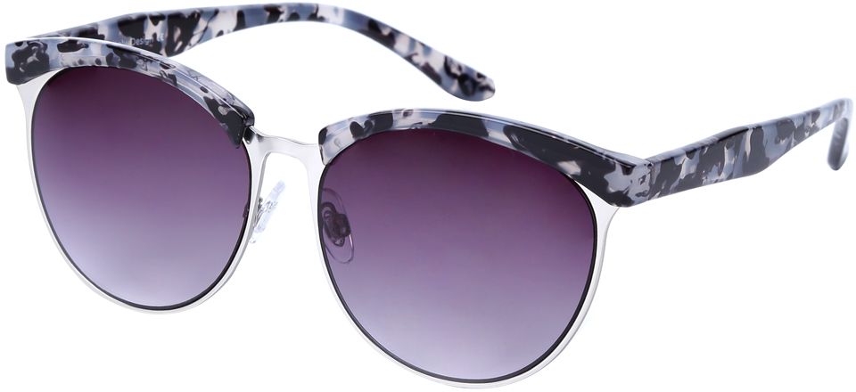 Очки солнцезащитные женские Fabretti, цвет: серый, серебряный, пурпурный. J173735-2G