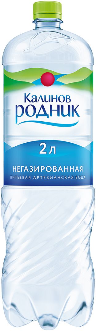 Калинов Родник питьевая артезианская негазированная вода, 2 л липецкий бювет вода питьевая артезианская негазированная 2 шт по 5 л